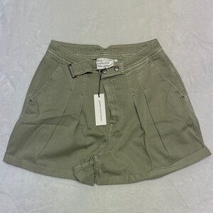 Unsubscribed High Waist Olive Shorts